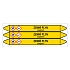 Značení potrubí, zemní plyn,3 ks, 355 × 37 mm